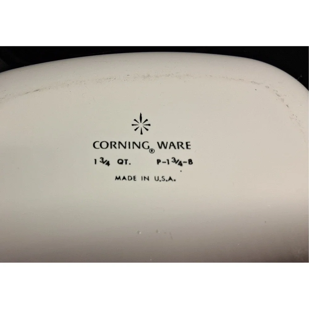 Vintage Corning Ware Blue Cornflower 1.75 QT Casserole P-1 3/4-B with Handle